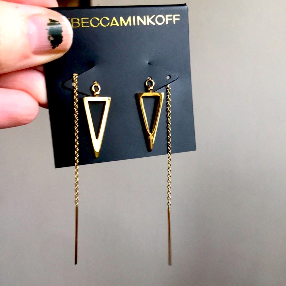 Rebecca Minkoff threader earrings
